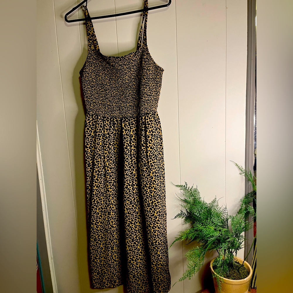 Leopard print dress